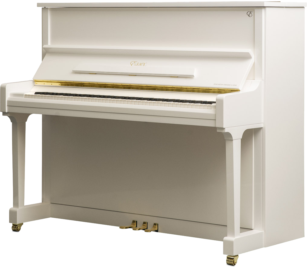 ESSEX EUP-123 E Saten Beyaz 123 CM Duvar Piyanosu
